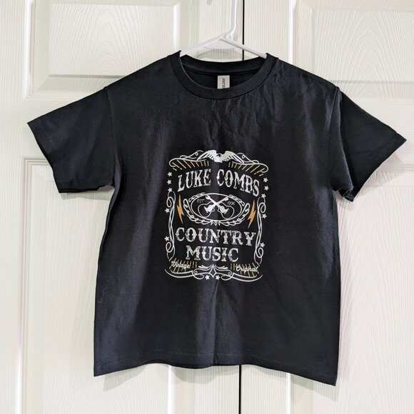 Luke Combs Youth Country Music T-Shirt, Size Small, NWOT, Gildan, 100% Cotton - Picture 2 of 10